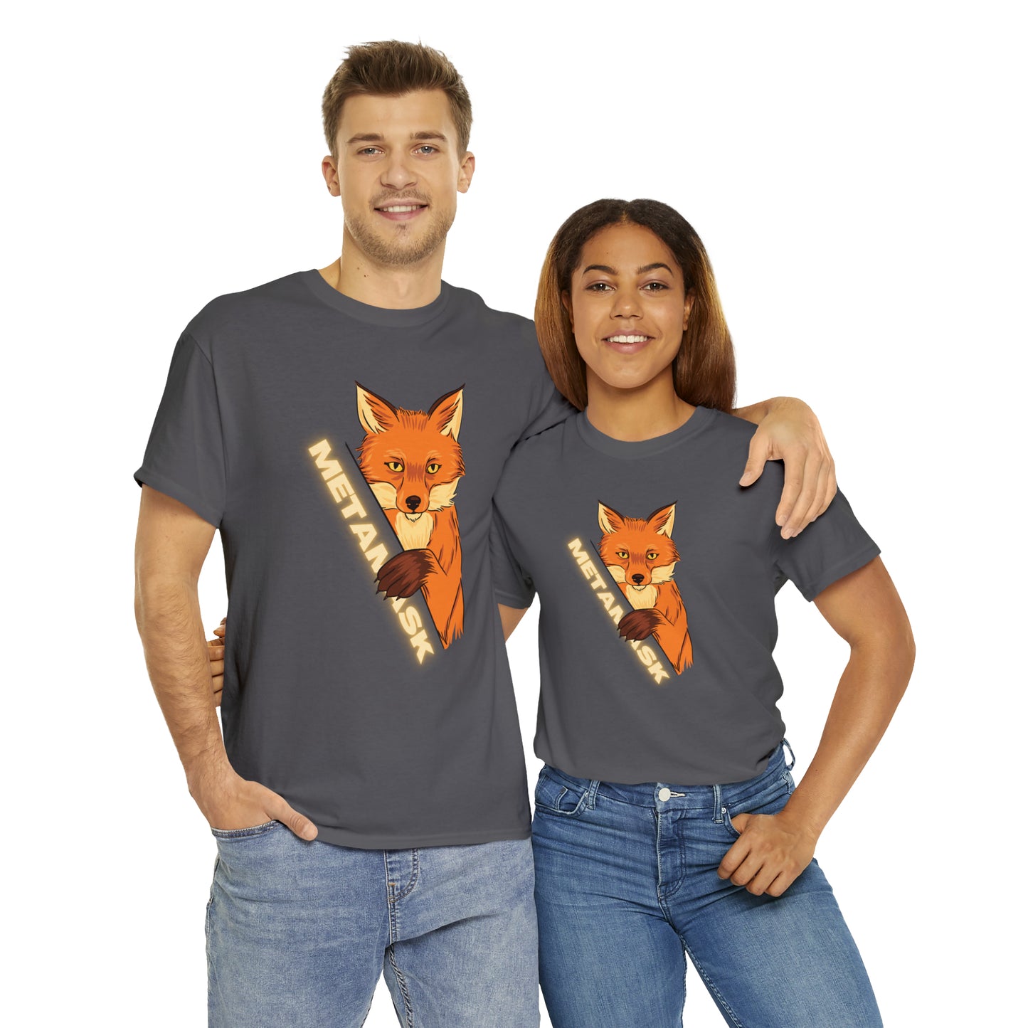 Unisex Heavy Cotton Metamask Fox T-shirt