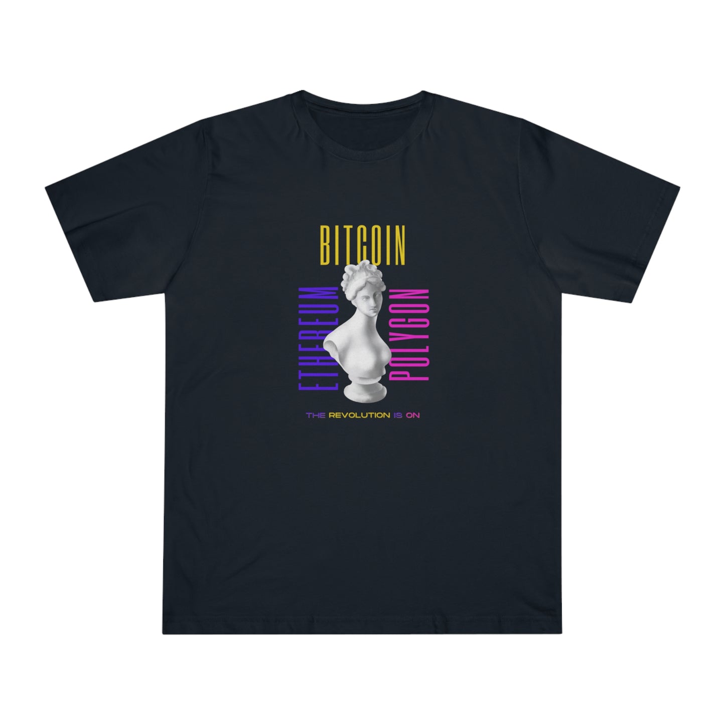 Unisex Satoshi Original Bitcoin-Ethereum-Polygon Deluxe T-shirt
