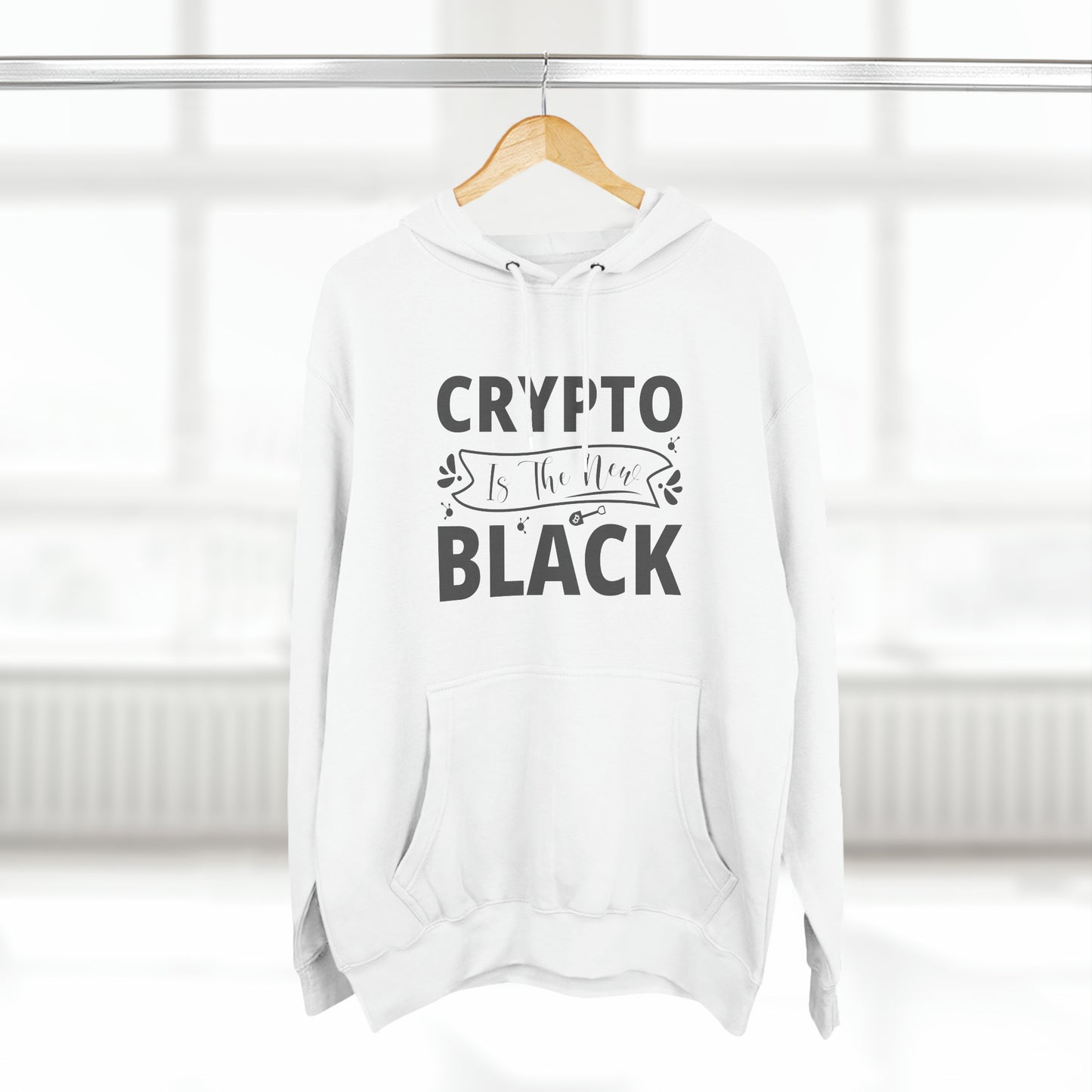 Unisex Premium Pullover Crypto is the New Black Hoodie