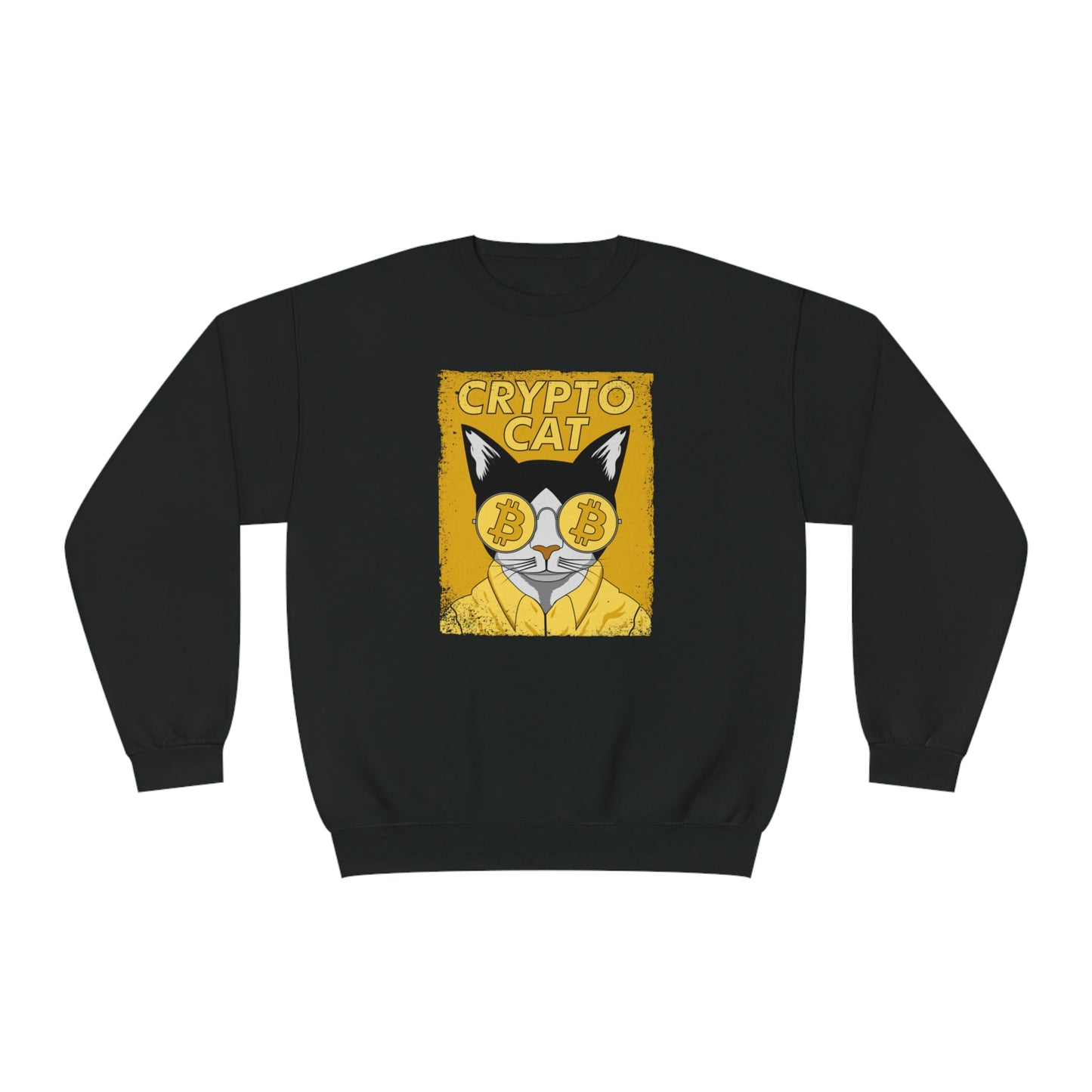 Unisex NuBlend® Crewneck Crypto Cat Sweatshirt