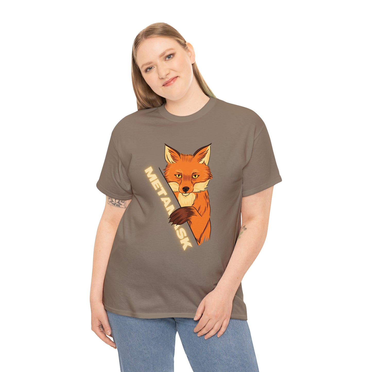 Unisex Heavy Cotton Metamask Fox T-shirt