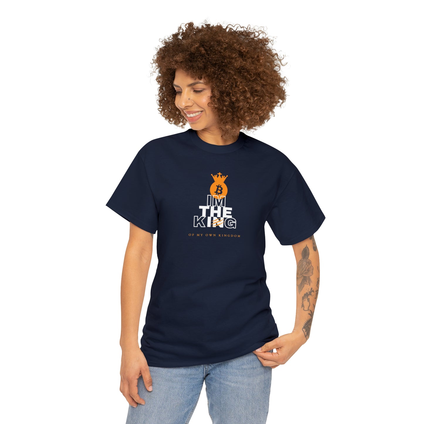 Unisex Bitcoin King of Kingdom Short Sleeve T-shirt